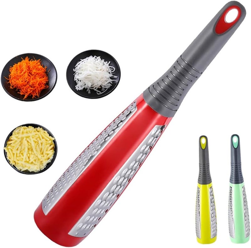 Stainless Steel Handheld Double Sided Vegetable Grater Slicer for Cheese Garlic Fruits Easy to Clean - Image 1